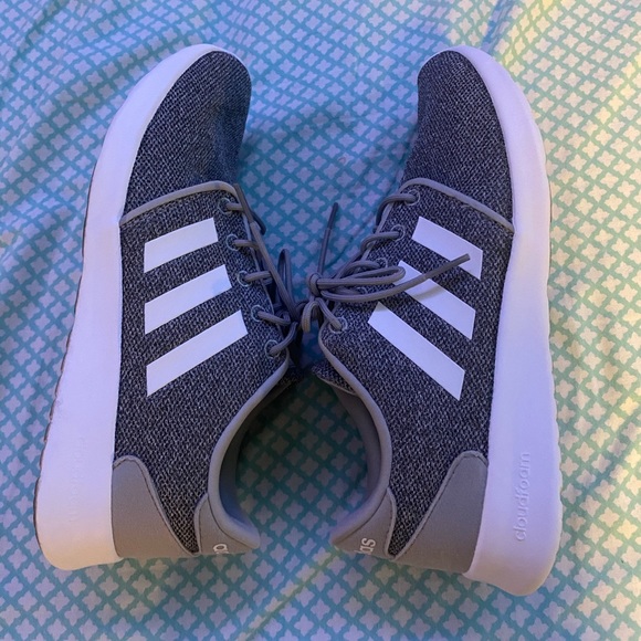 grey adidas running shoes - Picture 3 of 4